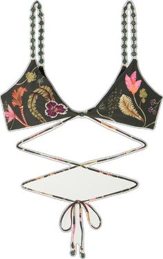 Bohemian Triangle Top Swimwear For Party, Festival Embellished Fitted Swimwear, Festival Fitted Embellished Swimwear, Net A Porter, Bra Sizes, Women Collection, Habitat, Luxury Design, Porter