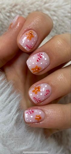 Cute Simple Nails, Simple Gel Nails, Summery Nails, Nails For Kids