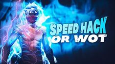 an animated character with the words speed hack or wot on it's chest