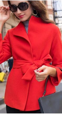 High Collar Short Handmade Cashmere Coat Warm Women Wool Coat Jackets Women Wool Coat, Christmas Coat, Fabric Wool, Wool Blend Jacket, Red Coat, Woolen Coat, Cashmere Coat, Short Coat, Wool Fabric