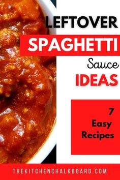 Do you have leftover spaghetti sauce? Here are seven great recipe ideas that go beyond the casserole. We have healthy options, too! Meals To Make With Spaghetti Sauce, Extra Spaghetti Sauce What To Do With, Meals Using Spaghetti Sauce, Ways To Use Spaghetti Sauce, Spaghetti Sauce Casserole, Spaghetti Sauce Uses, Spaghetti Sauce Meals, What Can I Make With Leftover Spaghetti Sauce, What Can I Make With Spaghetti Sauce