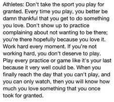 a poem written in black and white with the words athletes don't take the sport you play for