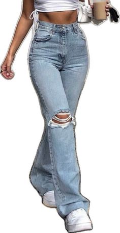 Casual Non-stretch Jeans, Trendy Baggy Dark Wash Flare Jeans, Trendy Baggy Full-length Jeans, Non-stretch Wide Leg Jeans For Streetwear, Trendy Ripped Flare Jeans, Casual High-waisted Flare Jeans For Streetwear, Trendy Baggy Full-length Flare Jeans, Trendy Baggy Denim Blue Flare Jeans, Casual High-waist Non-stretch Flare Jeans