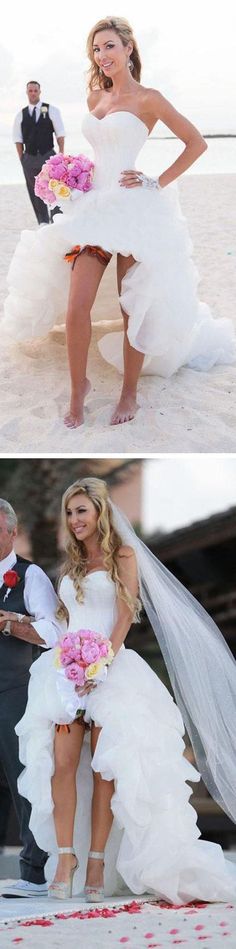 two pictures of the same bride and groom