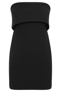 Mariska Strapless Crepe Mini Dress - Black- MESHKI U.S Strapless Bodycon Mini Dress For Formal Occasions, Sleek Strapless Bodycon Mini Dress, Elegant Black Tube Top With Straight Neckline, Elegant Bodycon Bandeau Mini Dress, Elegant Bandeau Mini Dress For Night Out, Sleek Strapless Mini Dress For Evening, Sleek Strapless Evening Mini Dress, Chic Bandeau Mini Dress For Formal Occasions, Sleek Strapless Bodycon Cocktail Dress