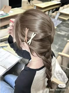 Filter Guide, Kids Short Hair Styles, Filter Aesthetic, Korean Hair Color, Hair Color Streaks, Hair Tips Video, Ribbon Hairstyle