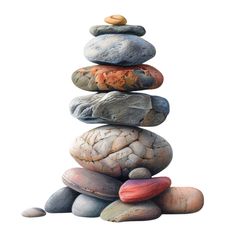 a stack of rocks sitting on top of each other