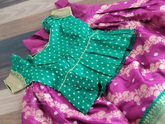 This Lehenga set suits 4 yr - 5 yr. Kindly Please Message me If needed measurements before purchase. Green Saree Set With Ruffles, Traditional Long Sleeve Sets With Ruffles, Fitted Long Sleeve Dress-up Sets, Festive Fitted Sets With Ruffles, Multicolor Anarkali Set With Ruffles, Multicolor Ruffled Sets For Festivals, Designer Lehenga Blouse, Lehenga Blouse Designs, Kids Dress Wear