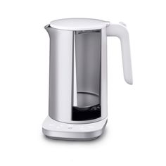 a white coffee maker on a white background