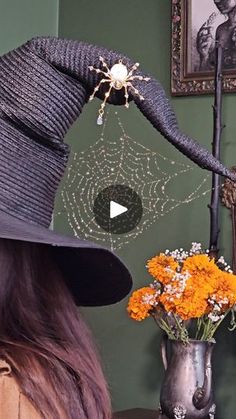 Witches Artwork, Witch Crafts, Beach Hats, Witches Hat, Face Painting Halloween, Halloween Time, Bad Idea, Halloween 2, Upcycle Recycle