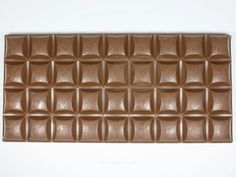 a chocolate bar with squares and circles on it