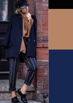 Color Blocking Outfits, Blue Outfit, Work Attire, Mode Inspiration, Fashion Colours