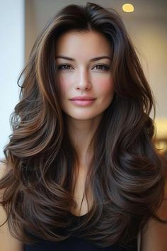 butterfly haircut, hair design, hairstyle inspiration Naturally Wavy Hairstyles, Shiny Black Hair, Long Platinum Blonde, Brown Hair Inspiration, Butterfly Haircut, Butterfly Cut, Beautiful Portraits, Stunning Hairstyles, Bouncy Hair