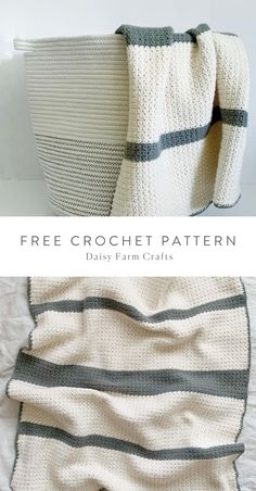 a crocheted blanket is shown with the text, free crochet pattern