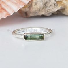 Raw Green Tourmaline Bar Ring, Raw Crystal Ring, Tourmaline Long Bar Ring, Tourmaline Stick Jewelry, October Birthstone, Crystal Ring - Etsy Silver Tourmaline Birthstone Ring Gift, Multi-stone Tourmaline Rings As A Gift, Stick Jewelry, Raw Tourmaline Jewelry, Hallmarked Silver Tourmaline Jewelry, Pink Tourmaline Crystal, Raw Pink Tourmaline, Raw Crystal Ring, Raw Gemstone Ring