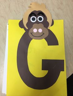 the letter g is for monkey