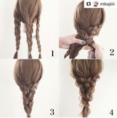 Hair Arrange, Peinados Fáciles Para Cabello Corto, Christmas Hairstyles, Hair Stylies, Work Hairstyles, Easy Hairstyles For Long Hair