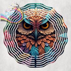 3D Owl Wind Spinner Sublimation Wind Spinner, Metal Wind Spinners, Snow Owl, Owls Drawing, Owl Crafts, Beautiful Owl, Owl Painting, Owl Tattoo, Wise Owl