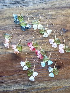 Bell flower earrings on earwire. 1.75"x.5" Bell Flowers, Flowers Earrings, Earrings Flower, Floral Earrings, Flower Earrings, Jewelry Earrings Dangle, Etsy Earrings, Dangle Drop Earrings, Dangle Earrings