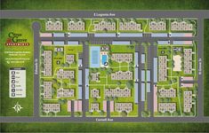 the site plan for an upcoming resort at crowne plaza, which is set to open in