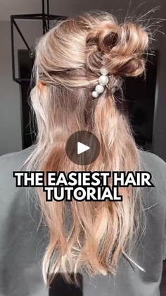 18K views · 734 reactions | Save this easy two minute hairstyle for the next time you need to look put together, fast! 💁🏼‍♀️

Hi friend, I’m Mandi - your virtual hair bestie! 👯‍♀️ I’m here to help you easily style, grow and manage your hair so you can grow it healthy and strong. 💪🏻 

Drop HAIR GOALS below for a 🆓 hair consult and I’ll send you a personalized product and routine recommendation straight to your inbox specific you hair type, goals and needs! 

Hugs + Happy Hair 🥂 

#hairtutorial #hairtutorials #easyhairstyles #easyhairstyle #winterhair #holidayhair #holidayhairstyle #hairhack #halfuphalfdownhairstyle #halfuphalfdown #halfup #hairinspo | Easy Hair Tutorials | Hairstyles | Hair Growth Hair Tutorials Easy, Holiday Hairstyles, Easy Hair, Happy Hair, Hair Tutorials, Winter Hairstyles, Half Up Half Down