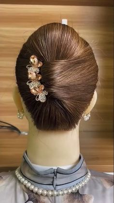 Hair Styling Ideas For Short Hair, Classy Updo Hairstyles, Hairstyles Designs, Hairstyles Juda, Hairstyle Videos, Hair Growing Tips, French Braid Hairstyles