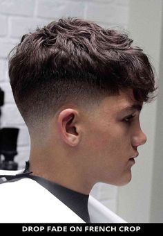 #hair #hairstyle #haircut #hairstylist #haircolor #hairfashion #haircare #hairideas #hairinspo #hairporn Best Fades Men, Cross Fade Haircut, French Cropped Hair Men, Good Haircut For Men, Modern French Crop Haircut, Faded Mens Haircut, 1 Fade Haircut Men, Cut For Boys, French Fade Haircut