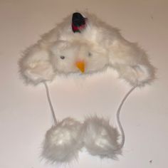 Nwt Snowman Hat Furry White With Fleece Lining Snowman Hat, Accessories Hats, Color White, Women Accessories, Hats, Women Shopping, White, Color