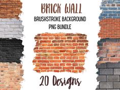 Brick Wall Background, Unique Mugs, Wall Background, Limes, Background Png, Brick Wall, Get Creative, Brush Strokes, Sublimation Designs