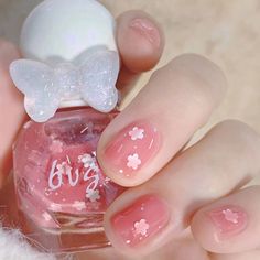 Lovely Nail Polish Capacity:10ML Diamond Nail Polish, Water Based Nail Polish, Shells Recipe, Nails Styles, Nail Polish Art, Pretty Gel Nails, Really Cute Nails, Soft Nails, Kawaii Nails