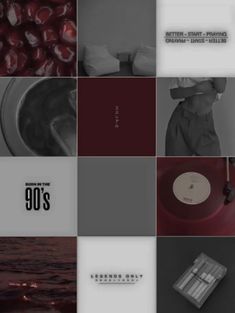 the cover art for 90's is shown in black and white, with red accents