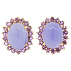 14k Yellow Gold Amethyst Cabochon Measurement: 20mm x 16mm Total Weight: 11.4 grams Zodiac Gemstones, Cabochon Earrings, Purple Reign, Amethyst Earrings, Fine Jewellery Earrings, Turquoise Earrings, Jewelry Earrings Studs, Beautiful Bracelet, Diamond Bracelet