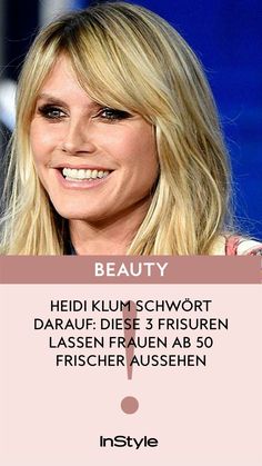 Frisuren, ein leidiges Thema, denn ein falscher Schnitt kann ganz schön viel anrichten. Laut Model Heidi Klum lassen diese drei Frisuren Frauen ab 50 frischer aussehen - jetzt hier! #instyle #instylegermany #heidiklum #frisurentrend 3 Hairstyles, Heidi Klum, Anti Aging, Hairstyles, Models, Incoming Call Screenshot