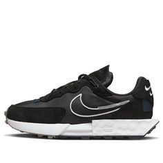 Nike Fontanka Waffle 'Black White' DC3579-005 (SNKR/Retro/Low Top/Women's) Nike Fontanka Waffle, Nike Fontanka, Stylish Sneakers, Low Top, Perfect Pair, Waffles, Black White, Womens Tops, Nike