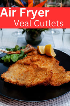 This air fryer wiener schnitzel recipe offers a quick and easy way to enjoy classic German cuisine! Prepare this tender and juicy dish using veal, lemon juice, and bread crumbs for a delicious meal. You'll love serving this air fryer recipe for dinner or at your Oktoberfest celebrations! Air Fryer Veal Parmesan, Air Fryer Veal Cutlets, Veal Cutlets In Air Fryer, Veal Schnitzel Recipe, Veal Cutlets Recipes, Veal Recipes Cutlets, Breaded Veal Cutlets Recipes, Air Fryer Meals For Kids, Meals In Air Fryer