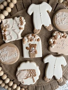 P Baby Shower Sugar Cookies, Bear Baby Shower Cake, Baby Shower Themes Neutral