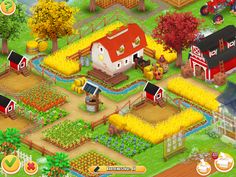 the farm town is shown in this screenshot from the game, which features an image of