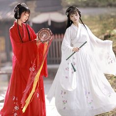 Find ideas๏ฟฝand inspiration for Oriental Women Hanfu Folk Dance Dress Red White Stage Performance Tang Suits, Stunning Womens Dresses Traditional Red Dress For Costume Party, Red Festival Costume Dresses, Big Sleeves, Princess Fairy, Tang Suit, Fairy Girl, Folk Dance, Stage Performance, Chinese Clothing