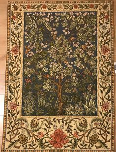 the tree of life tapestry is on display