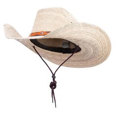 Mexican Style Wide Brim Safari HatMade of 100% straw.ONE SIZE fits most with an adjustable chin strap, fitting up to L(59cm).Fitted with an inner elastic sweatband.Adult/Unisex.Crown measures 4 inches deep.Brim measures 4-5 inches wide.Hand wash only.Imported. Mexican style wide brim safari outdoor hat for men and women.Stiff and pinched top crown.Ventilated crown.A leather hat band is accented around the crown.Brim is wide.Side brim is slightly upturned.Our Mexican safari straw hat is perfect f Gambler Hat, Outdoor Hat, Unisex Crown, Safari Hat, Leather Hat, Outdoor Hats, Hat For Men, Beach Camping, Leather Hats