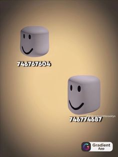 two white cubes with faces on them, one has a smiley face and the other has