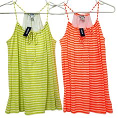 2 Nwt Old Navy Racerback Flowy Tanks With Built In Bra, Sz M. Msrp $16.94 Each Check Out My Other Items And Bundle Them For A Discount And Save On Shipping! Make Me An Offer! Striped Racerback Tops For Spring, Casual Orange Tank Top For Vacation, Casual Orange Tank Top For Beach, Casual Orange Tank Top For The Beach, Flowy Tank, Old Navy Tops, Navy Tops, Green Orange, Green And Orange