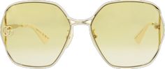 Elegant Gucci Sunglasses For Spring, Gold Sunglasses For Formal Spring Occasions, Chic Gucci Yellow Sunglasses, Everyday Luxury, Shades Sunglasses, Luxury Eyewear, Oval Sunglasses, Kids Luggage, Everyday Luxuries