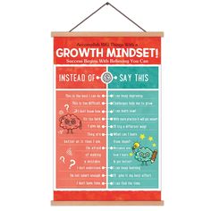 PRICES MAY VARY. ✎KIDS GROWTH MINDSET POSTER: Success Begins With Believing You Can! This set of educational Poster encourage students & kids to think differently and will help them with growth and mindset! It's a perfect choice for Sunday school, Children's classroom, kids bedroom, playroom,nursery,school decor etc. ✎UNIQUE GIFT IDEAS:This set posters feature 10 fixed mindset thoughts &corresponding growth mindsets which is the best gift for the little one.And you can give it to your baby kids Mindset Poster, Playroom Classroom, Growth Mindset Posters, Educational Wall Art, Quote Canvas, Positive Art, Kids Classroom, Poster Hanger, Inspirational Phrases