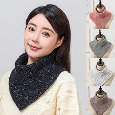 Turtleneck Detachable Windproof Neckerchief Knitted Fake Collar Scarf Thicken Features: Fashion design,Brand New,high quality! It is made of high quality materials,fabric is very comfortable. It will give you soft feeling. It can be used in any occasion. Very beautiful to wear,New Look,New You. Size:about 28*30cm,One size fits all Material: Knitted Wool,Polyester Color :As pictures shown Application: daily, shopping, commuting Neck protection, warmth, windproof Package Included:1 x Scarf Notes: 1.Due to the difference between different monitors, the pictures may not reflect the actual color of the item. 2.Compare the detail sizes with yours, please allow 1-3cm(0.39-1.18in) error, due to manual measurement. 3.The product does not contain the props shown in the picture. Thanks for your under Knitted Neck Warmer, Crochet Neck Warmer, Collar Scarf, Scarf Knitted, Snood Scarf, Fake Collar, Neck Cover, Triangle Ring, Soft Feeling