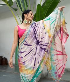 Beautiful printed saree for women, multi color saree blouse, chinon saree with lace border,designer party wear saree,trendy Bollywood saree  Saree Details :-  Saree Color : Multi color Saree Fabric : soft chinon with beautiful Print Saree Work : Beautiful Sequance and cording Embroidery Work lace border  Saree Length : 5.5 Meter. Blouse Details :- UN-Stitched Blouse Color : Matching Blouse Fabric : mono banglory Blouse Work : Plain Running  Blouse Length : 0.8 meter Blouse wear by model is just for modeling purpose only actual blouse may vary. Washing Care : Dry Clean only Made for : Women For more collection please visit : https://etsy.me/42iJXRw Occasion : Farewell, Traditional, Wedding, Reception, Engagement, Festive, Casual, Party, Functions, Gift etc. WE ALSO TAKE BULK ORDERS FOR WEDD Festive Multicolor Unstitched Pre-draped Saree, Bollywood Multicolor Pre-draped Saree For Navratri, Bollywood Style Multicolor Pre-draped Saree For Navratri, Designer Multicolor Pre-draped Saree, Bohemian Pre-draped Saree For Festivals, Multicolor Art Silk Pre-draped Saree, Festival Party Saree With Digital Print, Festive Multicolor Pre-draped Saree With Unstitched Blouse, Bohemian Multicolor Pre-draped Saree With Unstitched Blouse