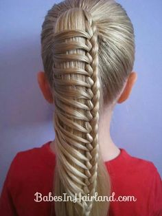 Ladder Braid, Fishtail Braid, Beautiful Braids, Crazy Hair Days, Crazy Hair, Great Hair, Hair Dos, Blonde Highlights