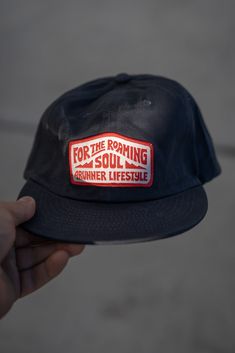 Introducing our new For The Roaming Soul hat, designed to conquer any terrain with its durable construction and adventure-ready style. Unstructured High Quality One Size Fits All Curved Brim Hat With Logo Patch For Camping, Camping Hat With Logo Patch And Curved Brim, Camping Hat With Curved Brim And Logo Patch, Flat Bill Hat With Logo Patch For Outdoor Activities, Outdoor Short Brim Hats With Logo Patch, Functional Flat Brim Hats For Outdoor Activities, Urban Snapback Baseball Cap For Outdoor, Urban Outdoor Hat With Short Brim, Urban Trucker Hat For Outdoor Activities