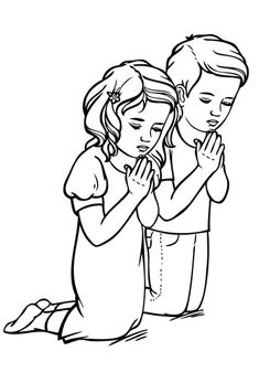 Cristãos Kids: Imagens De Crianças Orando Para Colorir BC2 People Praying Drawing, Praying In Color, Children Praying Clipart, Bible Worksheets, Easy Love Drawings, Bible Coloring, Love Drawings, Coloring Pages, Bible