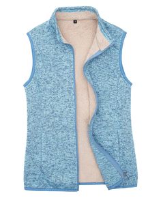 PRICES MAY VARY. HIGH QUALITY: This quality sweater-knit fleece vest is incredibly comfortable, with sherpa lined inside for a cozy feel while maintaining breathability so you can be active and stay warm. FEATURES: Full zip closure and stand-up collar keep the cold out . Elastic-bound cuffs and bottom for secure fit and heat retention. two hand pockets and two inner pockets that provide you with room to store essentials such as your wallet, phone, headphones, keys, cards & so much more. simple a Peacoat Womens, Womens Sherpa, Cotton Linen Pants, Yard Work, Linen Pants Women, Outerwear Vest, Sleeveless Jacket, Fleece Vest, Womens Fleece